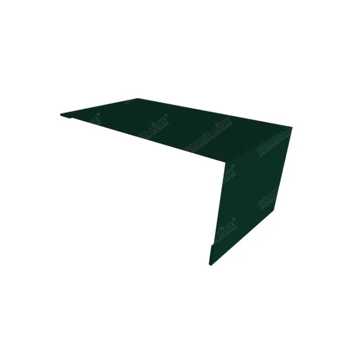 Планка мансардная 0,5 Quarzit lite с пленкой RAL 6005 зеленый мох